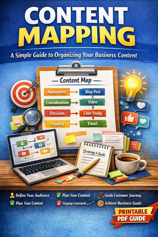Content Mapping Guide | Simple Content Strategy for Small Business | Marketing